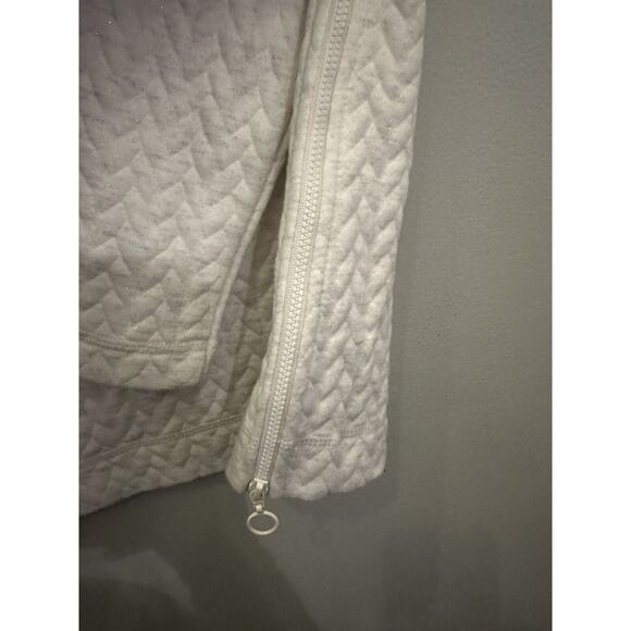 T by Talbots Mock Turtleneck Sweater with Side Zippers Ivory Size XS - Picture 6 of 9